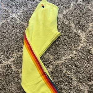 Aviator Nation Sweatpants Sz L Neon Green